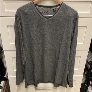 Robert Graham Gray Striped Long Sleeve Shirt